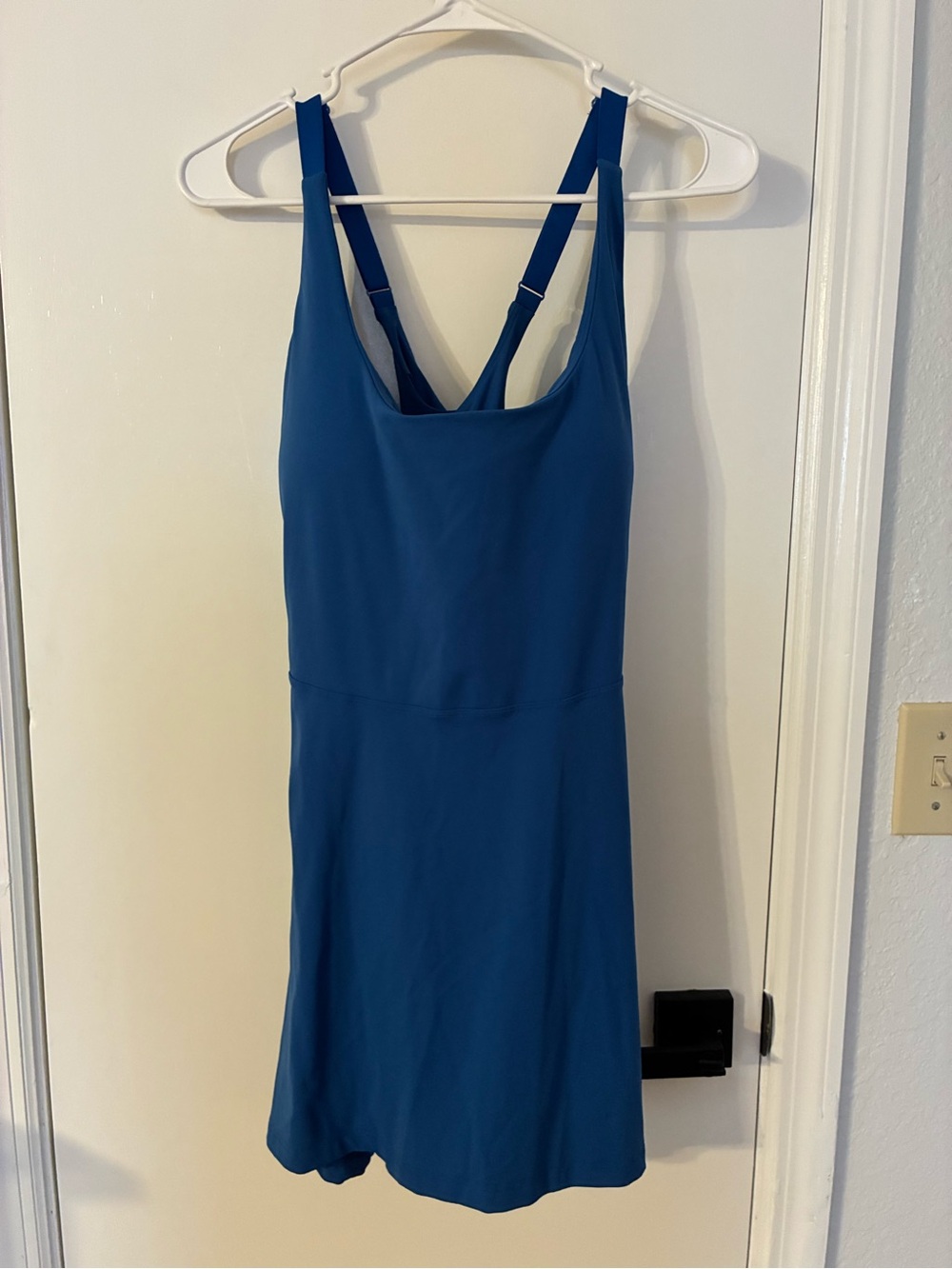 Heathyoga Athletic Tank Dress with Built-in Shorts and Bra